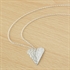 Picture of Hammered Medium Slim Heart Necklace