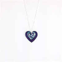 Picture of Jade Double Heart Necklace 